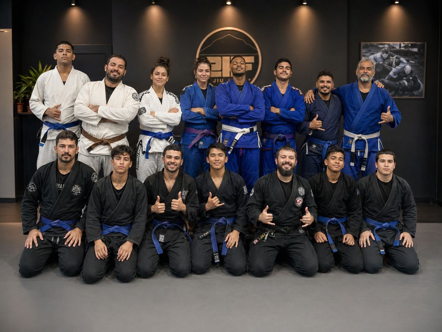Turma Adulto Intermediário sendo reconhecida pelo sistema de chamada por foto